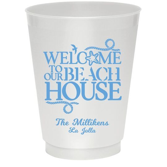 Beach House Colored Shatterproof Cups